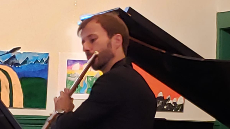 Flutist Matthieu Clavé. (credit: Davida Cohen)