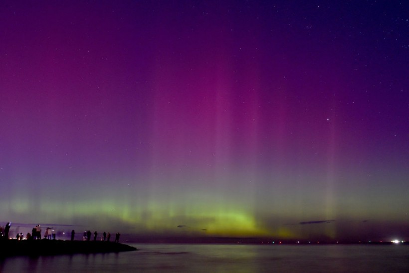 Aurora australis or southern lights 