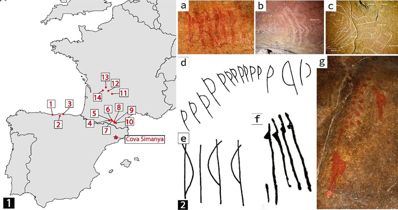 Evidence of Paleolithic rock art discovered in Simanya cave